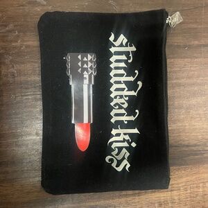 Kat Von D studded kiss makeup bag with zipper